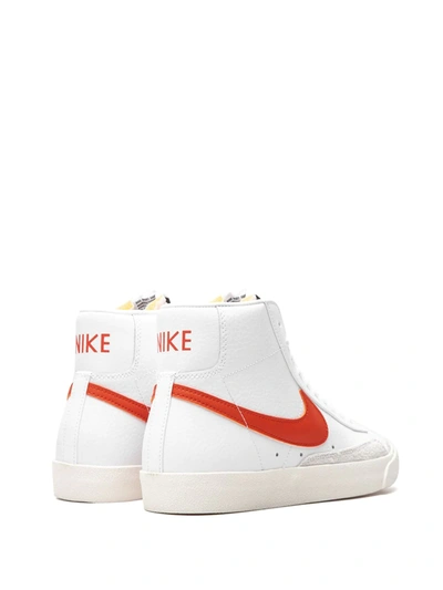 Nike W Blazer Mid 77 White/habanero Red/sail Women's High Shoe In White