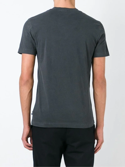Shop James Perse V-neck T-shirt In Grey