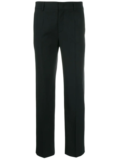 Shop Red Valentino Cropped Straight-leg Trousers In Black