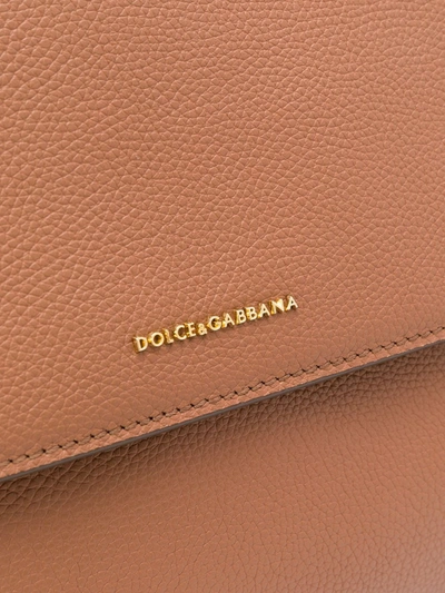Shop Dolce & Gabbana Sicily Tote Bag In Neutrals