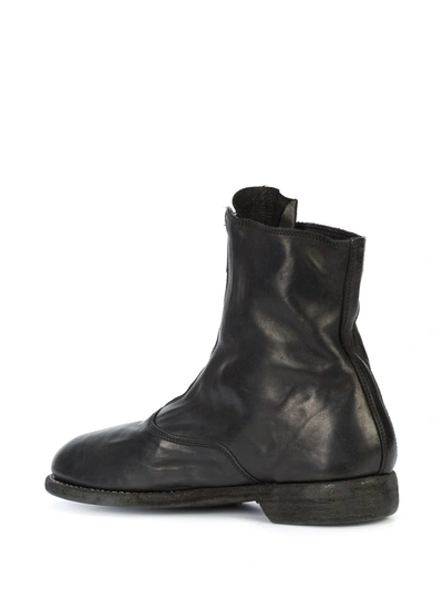 Shop Guidi Zip-detail Boots In Black