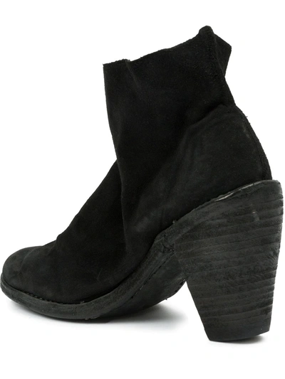 Shop Guidi Tapered Heel Ankle Boots In Black