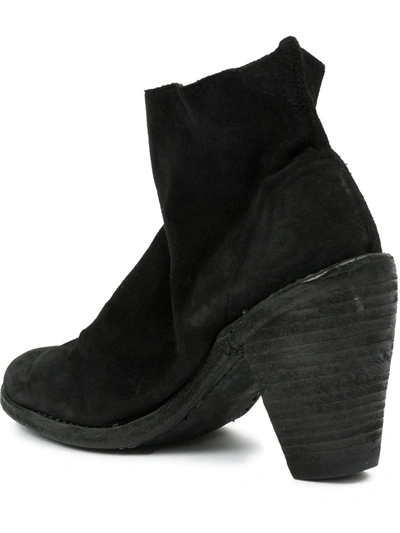 Guidi Tapered Heel Ankle Boots In Black