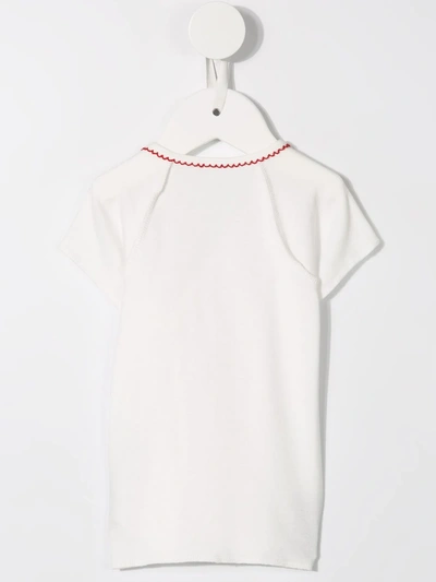 Shop Familiar Wrap T-shirt In White