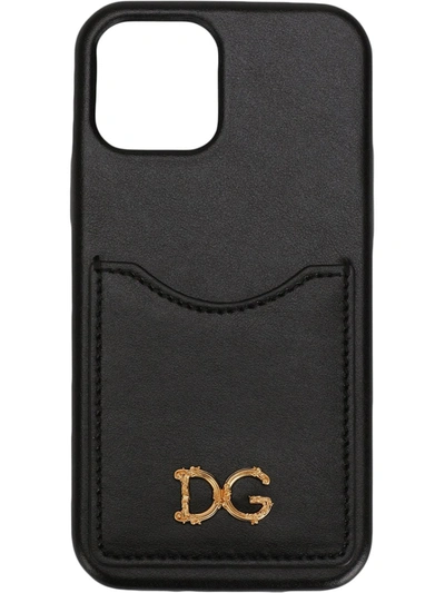 Dolce & Gabbana Logo-plaque Iphone 12/12 Pro Case In Black