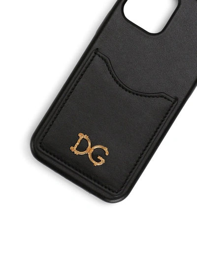 Shop Dolce & Gabbana Logo-plaque Iphone 12/12 Pro Case In Black