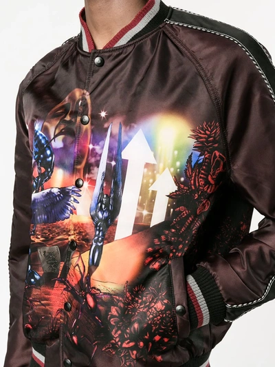Shop Lanvin Planet Scene Print Bomber Jacket In Multicolour