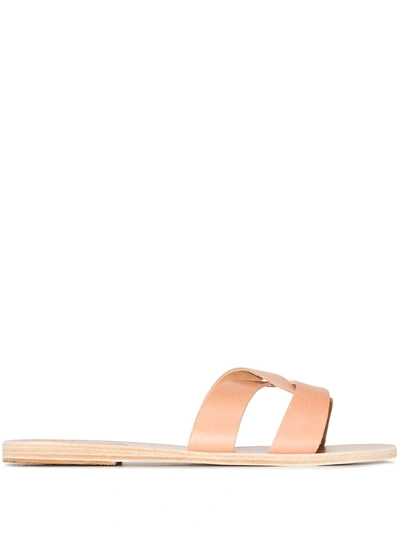 Shop Ancient Greek Sandals Desmos Leather Sandals In Neutrals