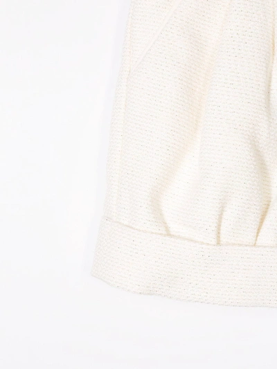 Shop Chloé Textured Shorts In White