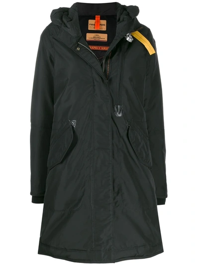 Shop Parajumpers Zipped Hooded Jacket In Black