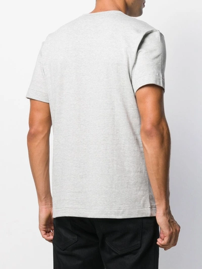 Comme Des Garçons Play Comme Des Garcons Play Grey Horizontal Heart T-shirt In Grey