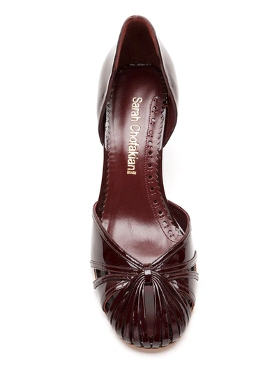 Sarah Chofakian Sarah Leather Pumps In Red