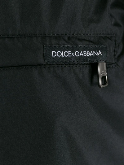 Shop Dolce & Gabbana Side Stripe Swim Shorts In Black