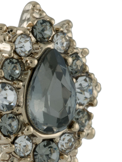 Shop Marchesa Notte Crystal-embellished Stud Earrings In Gold