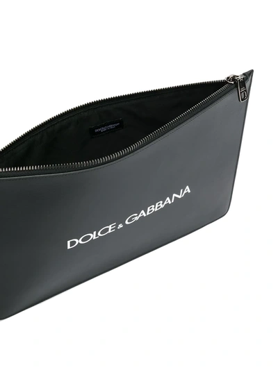 Shop Dolce & Gabbana Logo Pouch In Black