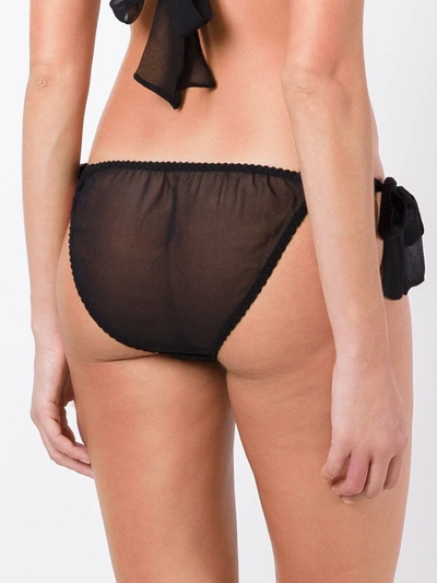 Shop Gilda & Pearl Ava Tie-side Knickers In Black