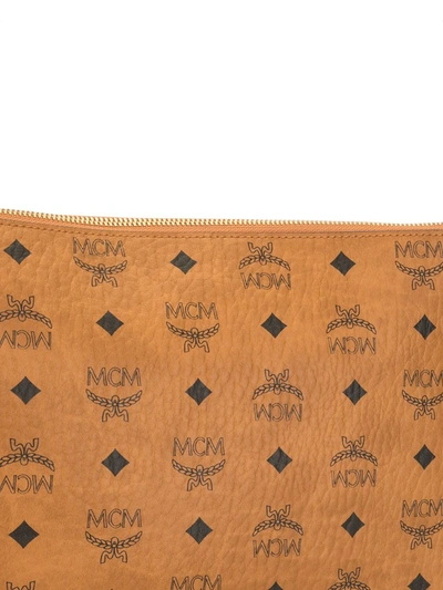 Shop Mcm Medium Pouch-pocket Crossbody Bag In Brown