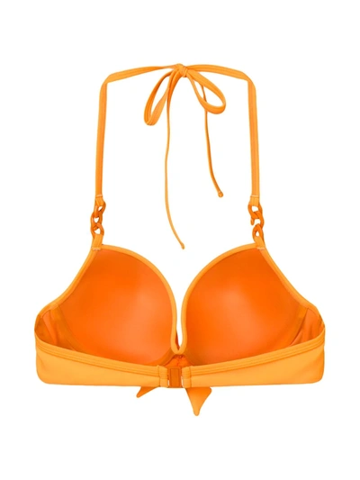 Shop Marlies Dekkers Papillon Push-up Bikini Top In Orange