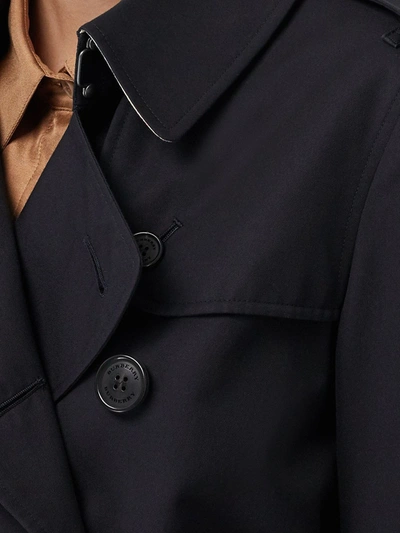 Burberry The Kensington Heritage Trench Coat In Black