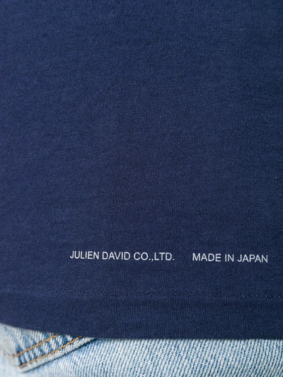Shop Julien David Oversized T-shirt In Blue