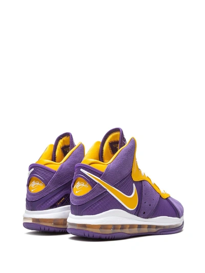 Shop Nike Lebron 8 "lakers" Sneakers In Purple