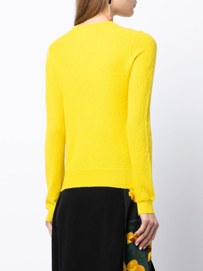 Pre-owned Celine  Crew-neck Jumper In Yellow