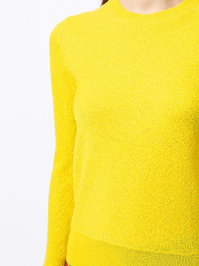 Pre-owned Celine  Crew-neck Jumper In Yellow