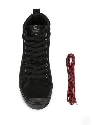 Shop Cariuma Oca Suede High-top Sneakers In Black