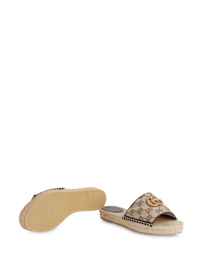 Shop Gucci Double G Espadrilles In Neutrals