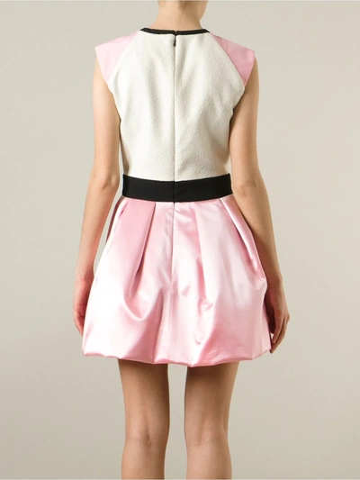 Shop Fausto Puglisi Cap Sleeve Flared Dress In Pink