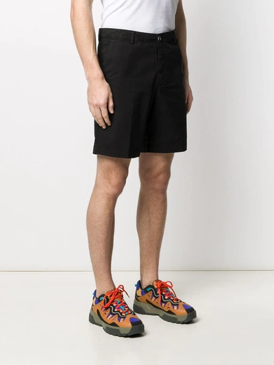 Shop Kenzo Mid-rise Chino Shorts In Black