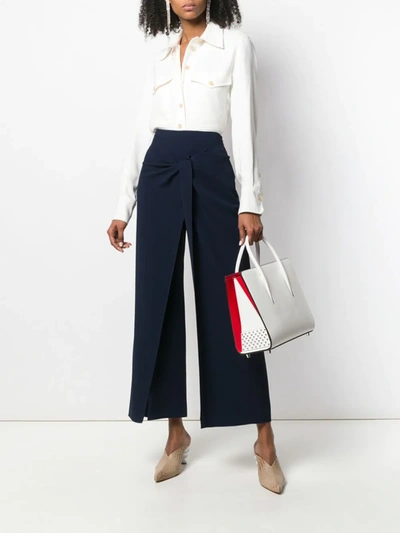 Shop Roland Mouret Fenwick Trousers In Blue