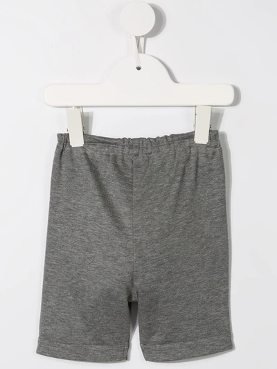 Shop Familiar Checked Panel Shorts In Grey