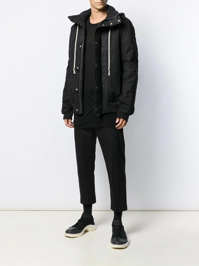 Shop Rick Owens Long Length Sweatshirt In Black