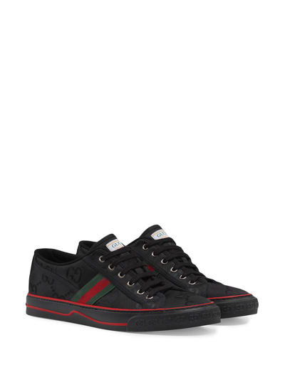 Shop Gucci Tennis 1977 Low-top Sneakers In Black