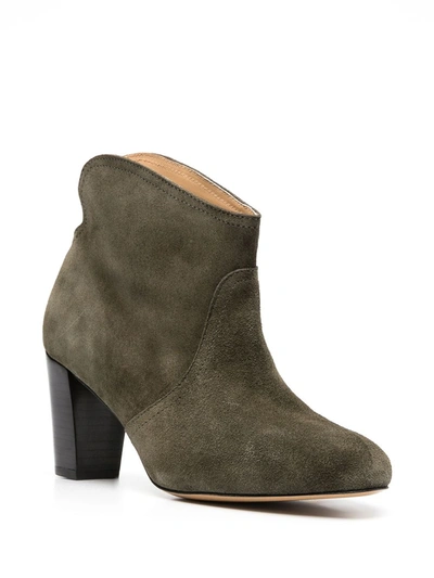 Shop Tila March Neal Cowboy Ankle Boots In Green