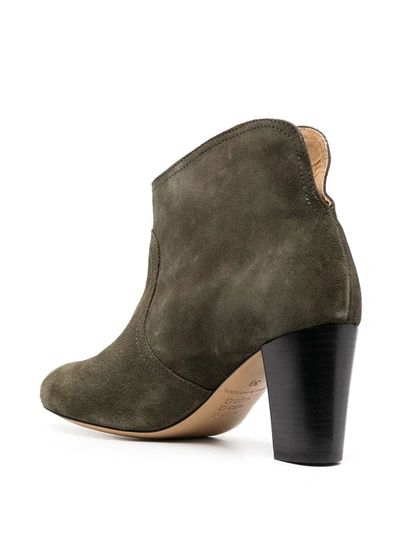 Shop Tila March Neal Cowboy Ankle Boots In Green