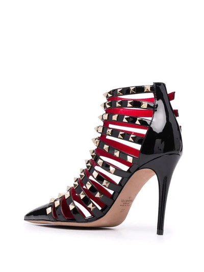 Valentino Elegant High-heeled Shiny Boots In Black