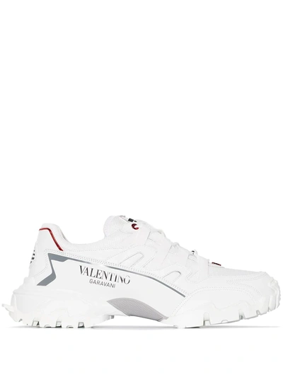 Shop Valentino Climbers Vlogo Sneakers In White