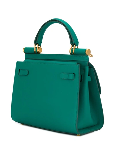 Shop Dolce & Gabbana Sicily Shoulder Bag In Green