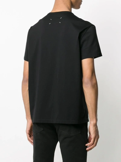 Shop Maison Margiela Distorted-logo Cotton T-shirt In Black