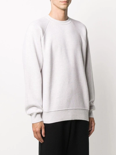 Shop Barrie Ideal Rib-trimmed Jumper In White