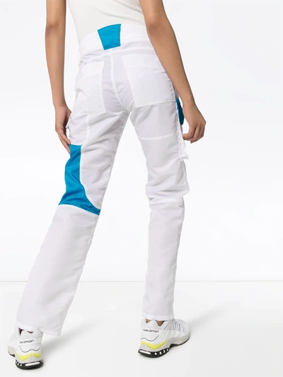 Shop Misbhv The Technical Colour-block Performance Trousers In White