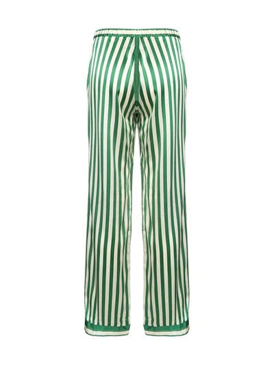 Shop Morgan Lane Chantal Drawstring Trousers In Green