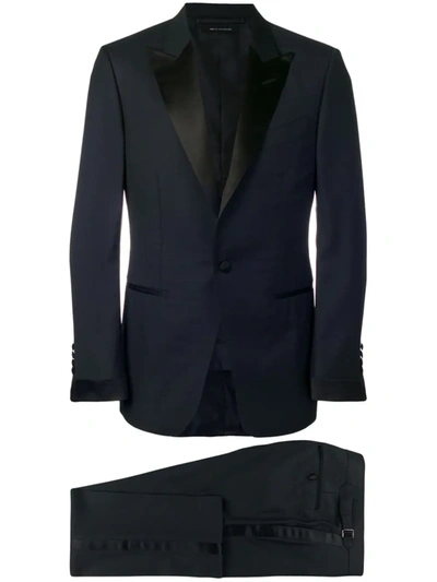 Shop Tom Ford Classic Smoking Suit In Blue