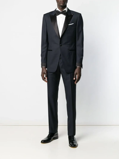 Tom Ford Classic Smoking Suit In Blue