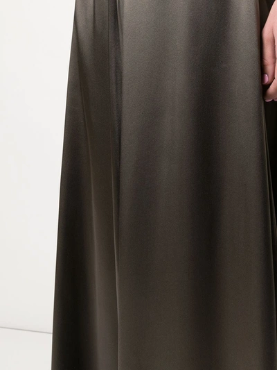 Voz Charmeuse Palazzo Trousers In Brown