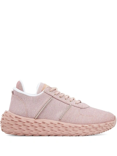 Shop Giuseppe Zanotti Urchin Low-top Sneakers In Pink