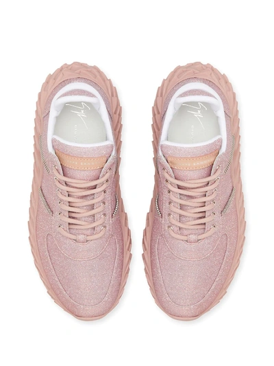 Shop Giuseppe Zanotti Urchin Low-top Sneakers In Pink