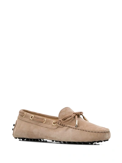 Shop Tod's Gommino Driving Shoes In Neutrals